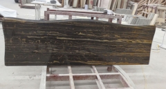 Roman Portoro Marble Countertops Round Edge Wholesale Dalei Stone