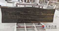 Roman Portoro Marble Countertops Round Edge Wholesale Dalei Stone