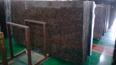 Brown Color Dark Emperador Marble Slabs With Polished Finish Way