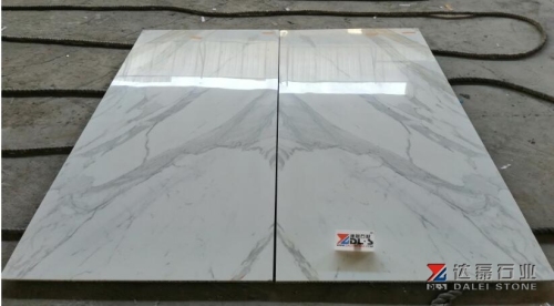 Calacatta White Marble Tiles Sell To Gucci Store Project Decoration