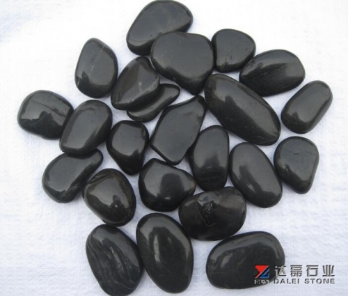 Black Color Pebble Stone