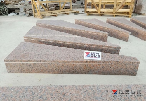 Red Granite G562 Maple Red Granite Steps Skirting