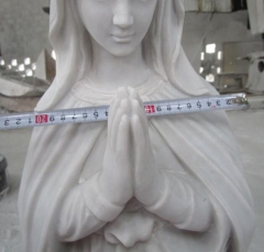 White Jade Marble Sculpture Virgin Mary