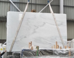 Dalei Stone White Marble Big Slabs Grey Veins