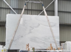 Dalei Stone White Marble Big Slabs Grey Veins