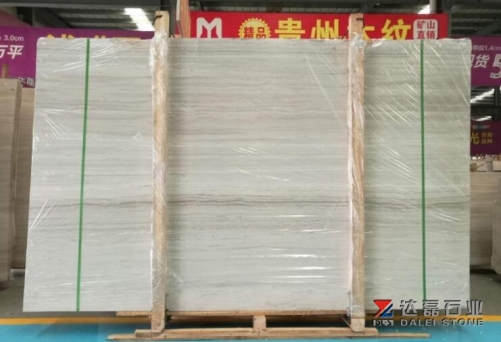 White Wooden Marble Big Slabs