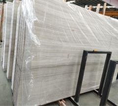White Wooden Marble Big Slabs