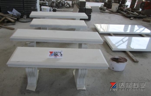 Dalei Stone White Marble Sculpture Chair Marble Cutting
