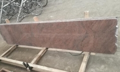 Multicolor Red Granite Small Slabs Polished Finish Wholesale