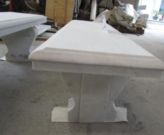 Dalei Stone White Marble Sculpture Chair Marble Cutting