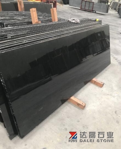 China New Black Small Slabs Polished