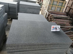 New G684 Black Basalt Flamed Brush Tiles