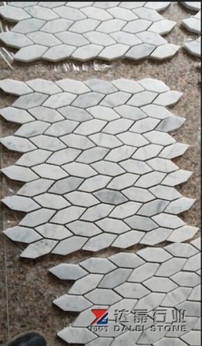 Carrara White Marble Mosaic Marble Tiles