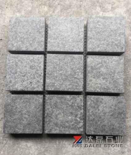 Original Black Pearl Basalt G684 cube stone Flamed
