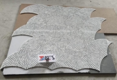 Carrara White Mosaic Tiles Polished