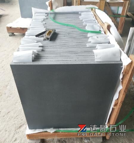 Hainan Black Basalt Tiles Honed Finish Way