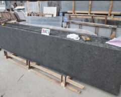 Angola Black Granite Small Slabs Flamed And Brush