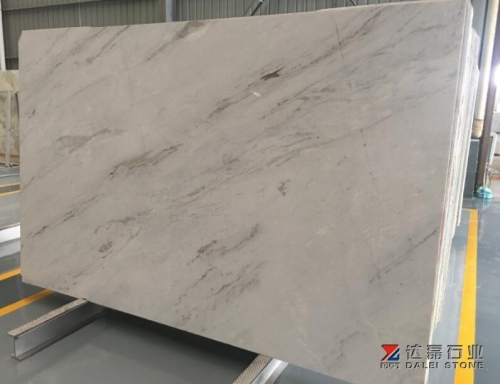 China Local White Marble Big Slabs Grey Veins