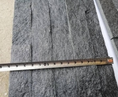 Black Quartz Slate Tiles Natural Black Culture Stone for wall cladding