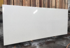 White Carrara White Quartz Stone Slabs Quartz Countertops