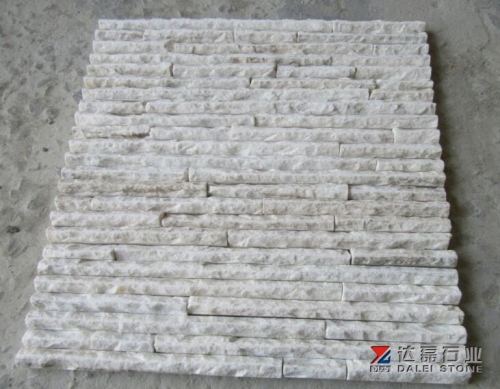 Yellowish White quartz waterfall Panel