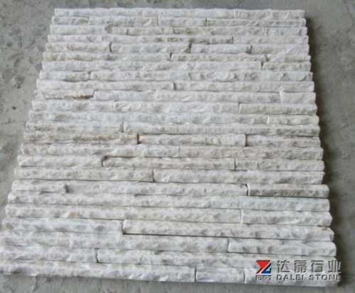 Yellowish White quartz waterfall Panel