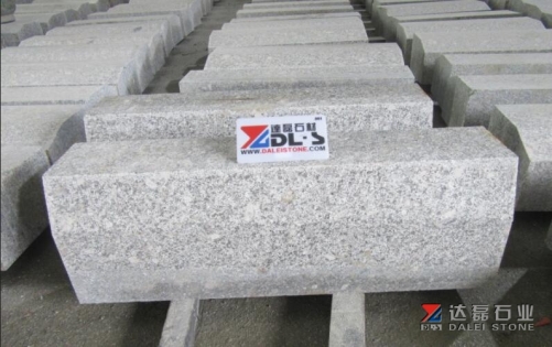 Grey Granite G602 Kerbstone Paving Stone Two Sides Flamed Chamfer