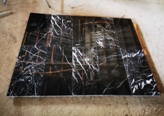 Black Marble Nero Marquina Marble Tiles With White Lines