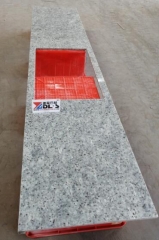 Huana White Granite Countertops With Sinks Eased Edge Polished