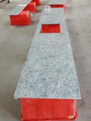 Huana White Granite Countertops With Sinks Eased Edge Polished
