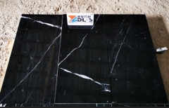 Black Marble Nero Marquina Marble Tiles With White Lines