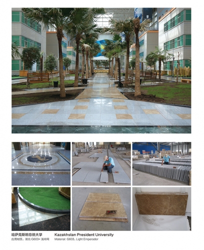 Granite G603 Tiles Supply To Kazakhstan President University