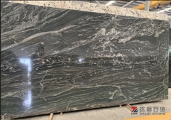 Black and White Lines Granite Big Slabs Countertops