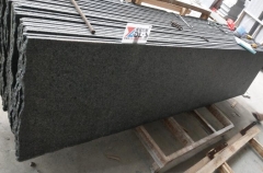 Angola Black Granite Small Slabs Flamed and Waterjet 1200