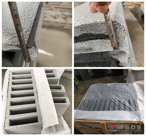 Original G654 Granite Swimming Pool Coping Tiles Honed Flamed