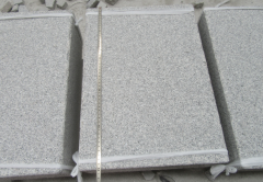 G603 Paving Granite Steps Stone Cubrstone Grey Color 6 Sides Flamed