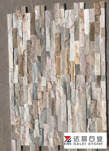 Yellow Wooden Slate Tiles Culture Stone Yellow Rusty Color