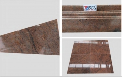 Multicolor Red Granite Tiles Polished Way