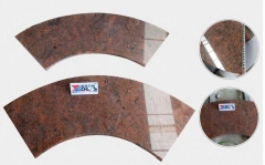 Multicolor Red Granite Tiles Polished Way