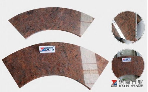 Multicolor Red Granite Tiles Polished Way