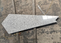 G603 White Granite Irregular Steps Stairs Cutting