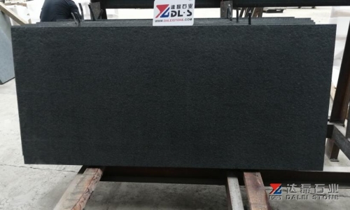 New G684 Black Basalt Flamed Brush Tiles