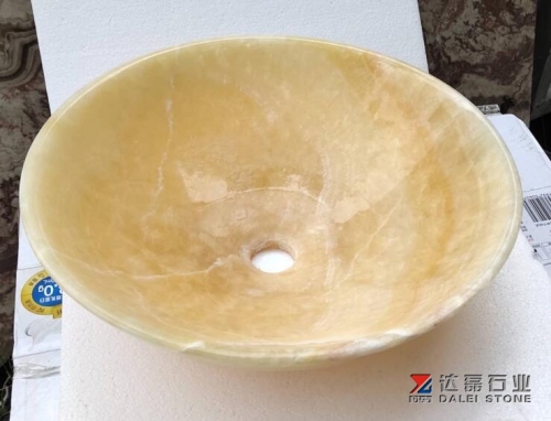 Honey Onyx Wash Basin Sink