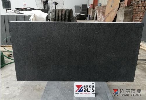 New G684 Black Basalt Flamed Brush Tiles
