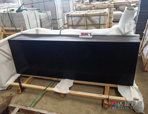 Dry Black Granite Slabs Pure Black Granite Slabs Polished