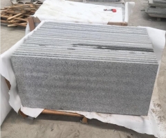 G603 Granite Flamed Wall Cladding Tiles With Holes Isreal Project