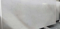 Snow White Quartz White Color Engineer Stone Slabs