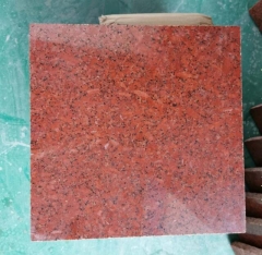 Popular Dyed Red Granite Small Slabs Polished