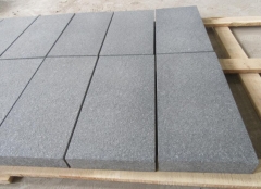 New G36 Dark Grey Granite Tiles Flamed Waterproof Dry finish Way