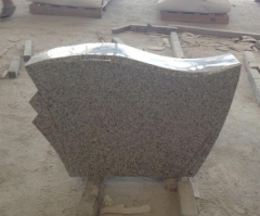 G603 Bianco Grey Granite Tombstone Monument Israel Style